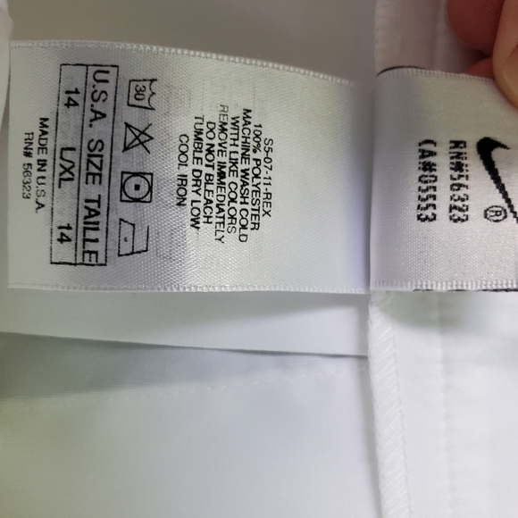 Vintage NWT Nike White Pleated Tennis Skirt Size Medium - Picture 9 of 10